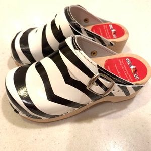 New One Kid Zebra Patterned Clogs Sweden